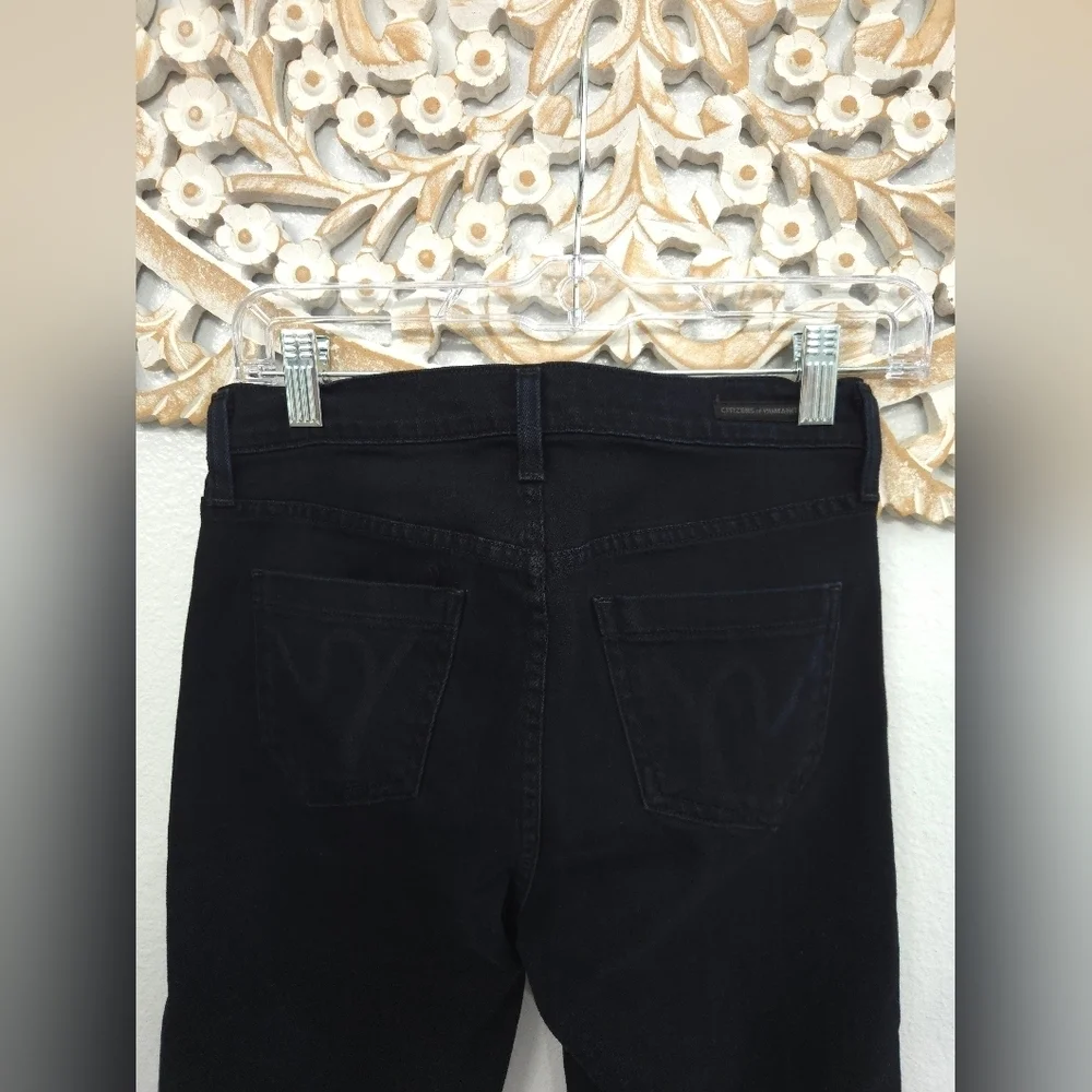 Citizens Of Humanity Classic Black Ankle Straight Jeans
